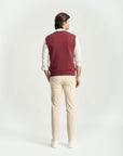 Colete Tricot Liso Gola V