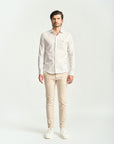Camisa Maquinetada Risca de Giz