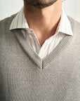 Colete Tricot Liso Gola V