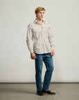 Camisa Tricoline Listrada