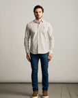 Camisa Tricoline Listrada