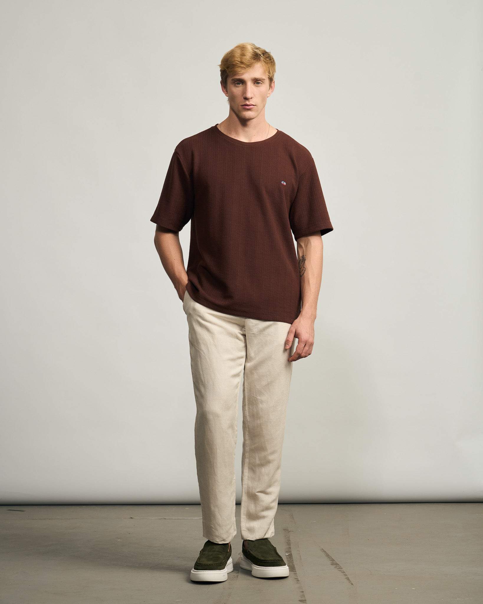 Camiseta Tricô Semi Oversized