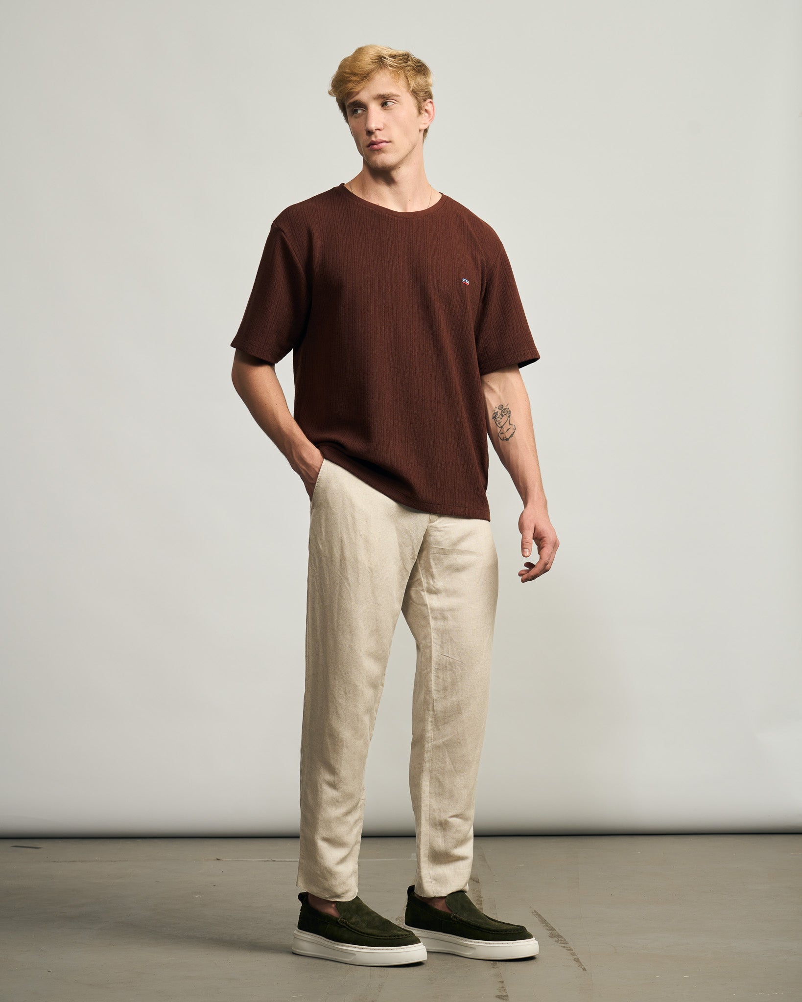 Camiseta Tricô Semi Oversized