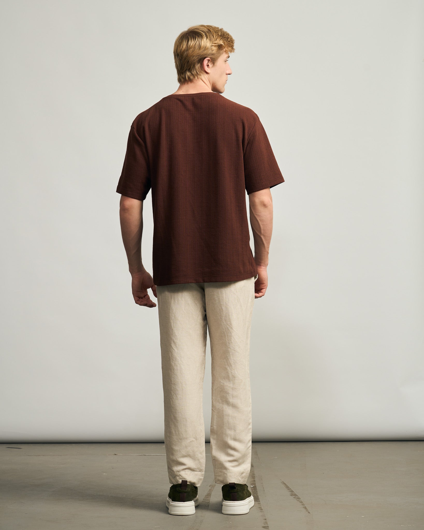 Camiseta Tricô Semi Oversized