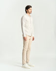 Camisa Maquinetada Risca de Giz