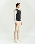 Colete Tricot Liso Gola V