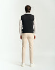 Colete Tricot Liso Gola V