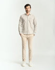 Camisa Listrada Linho Blend