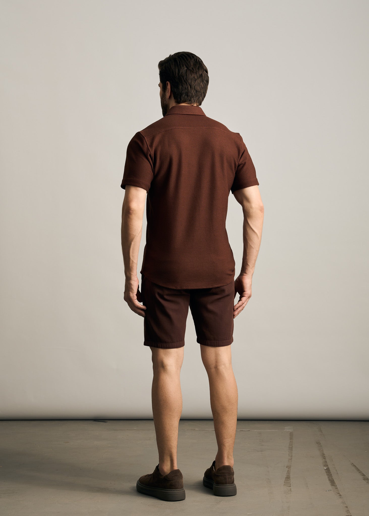 Camisa Manga Curta Malha Sarja