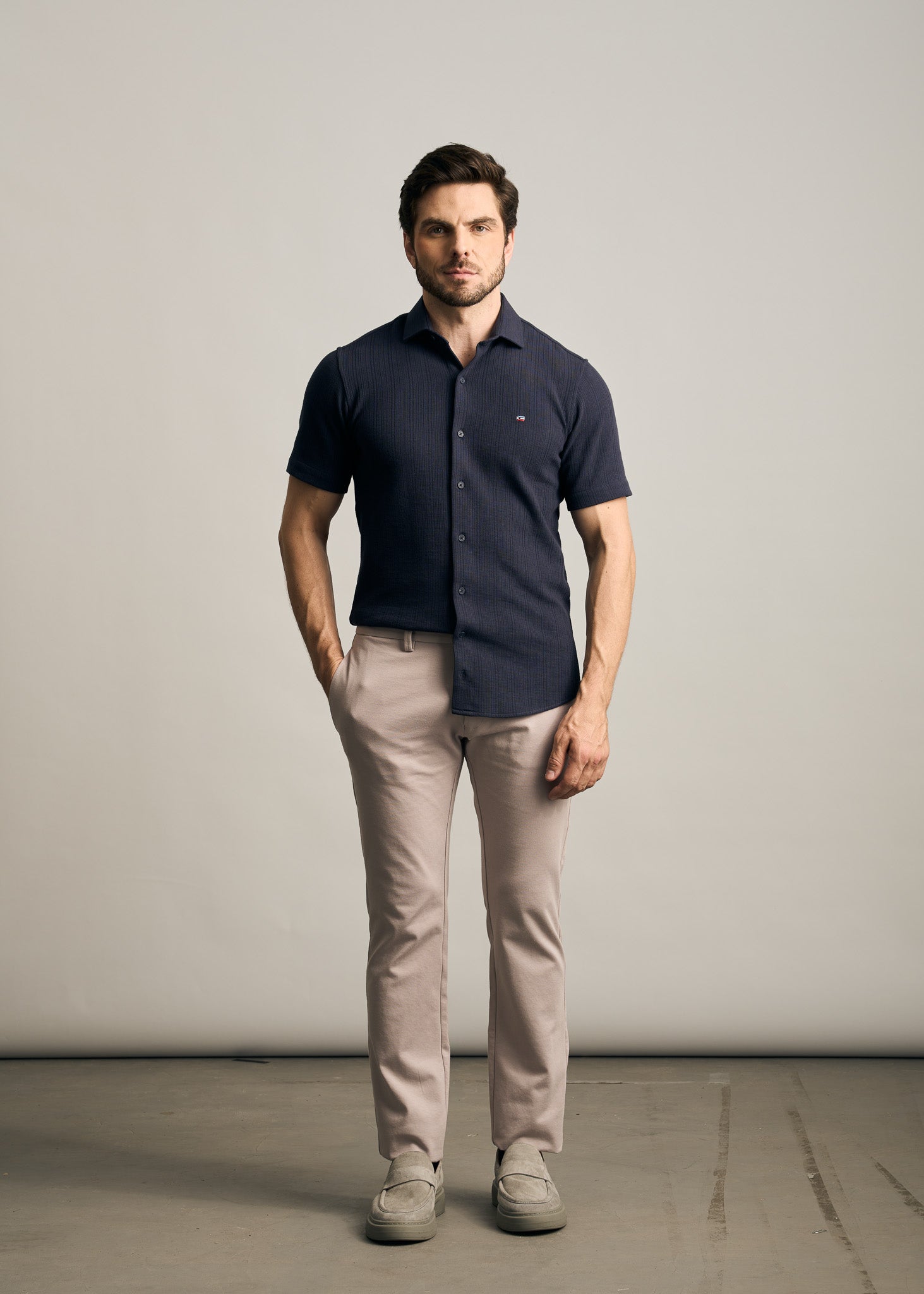 Camisa Manga Curta Tricô