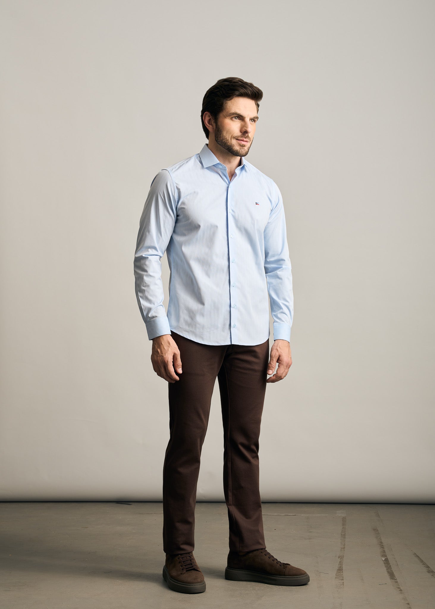 Camisa Tricoline Maquinetada