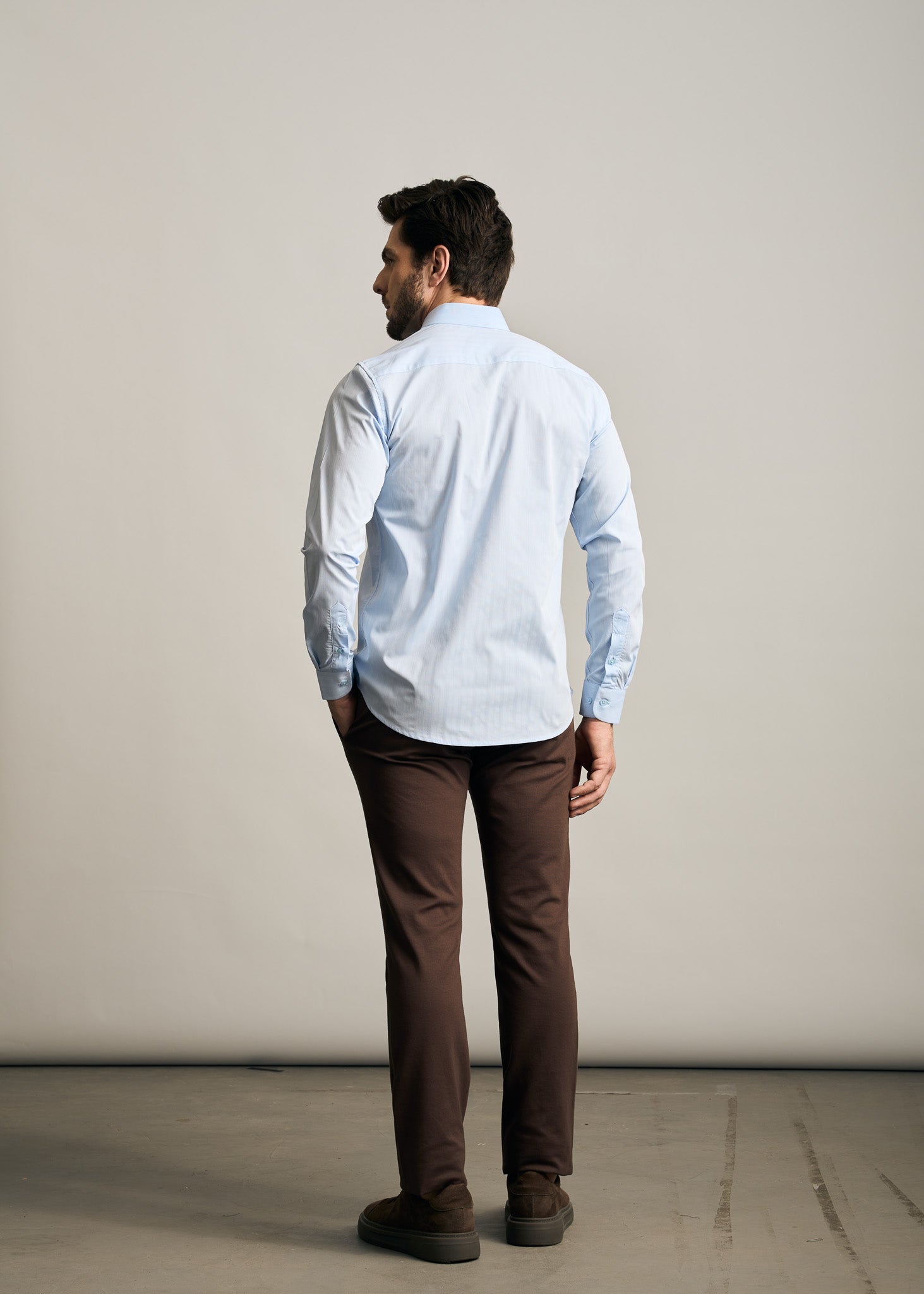 Camisa Tricoline Maquinetada