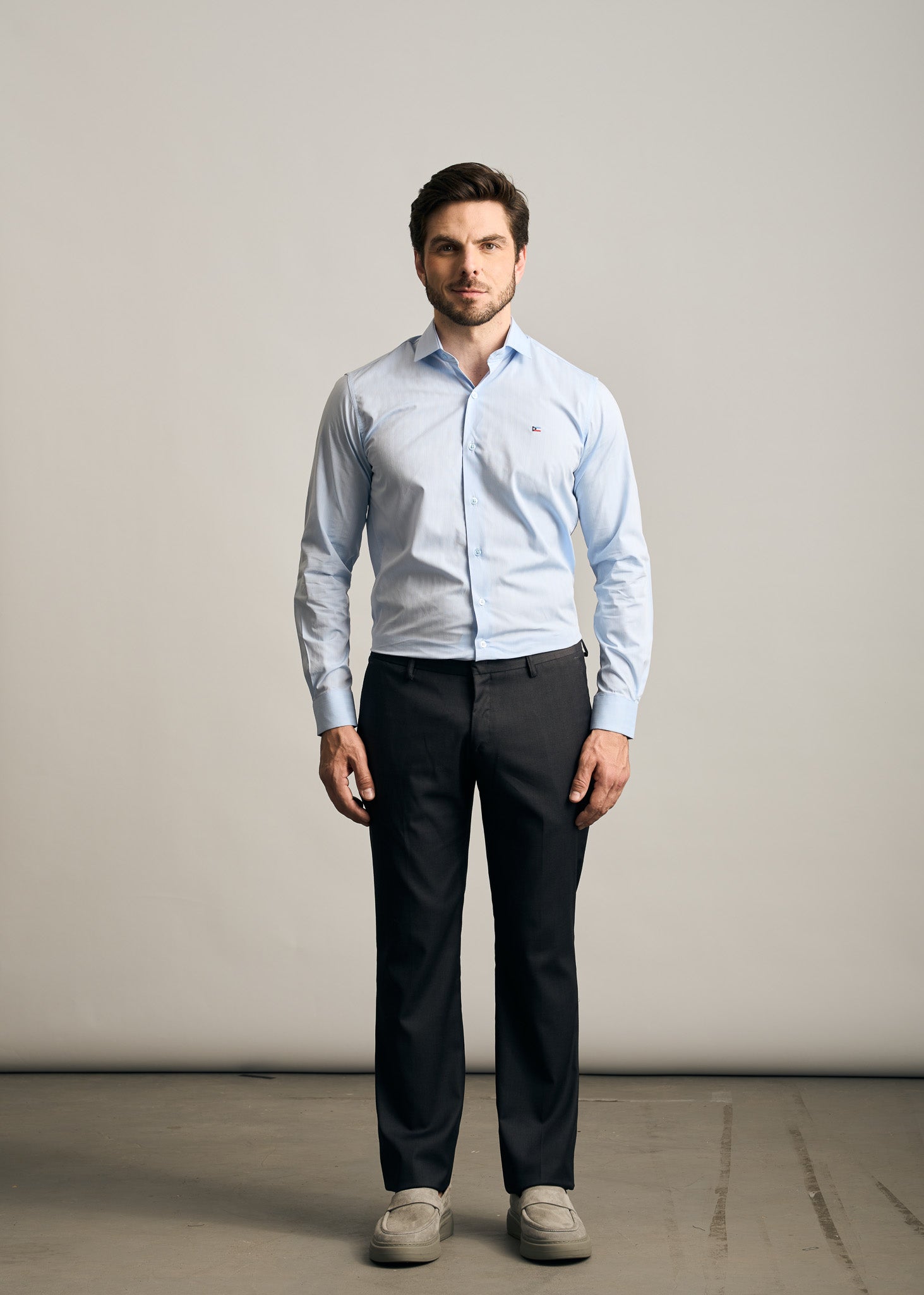 Camisa Tricoline Maquinetada