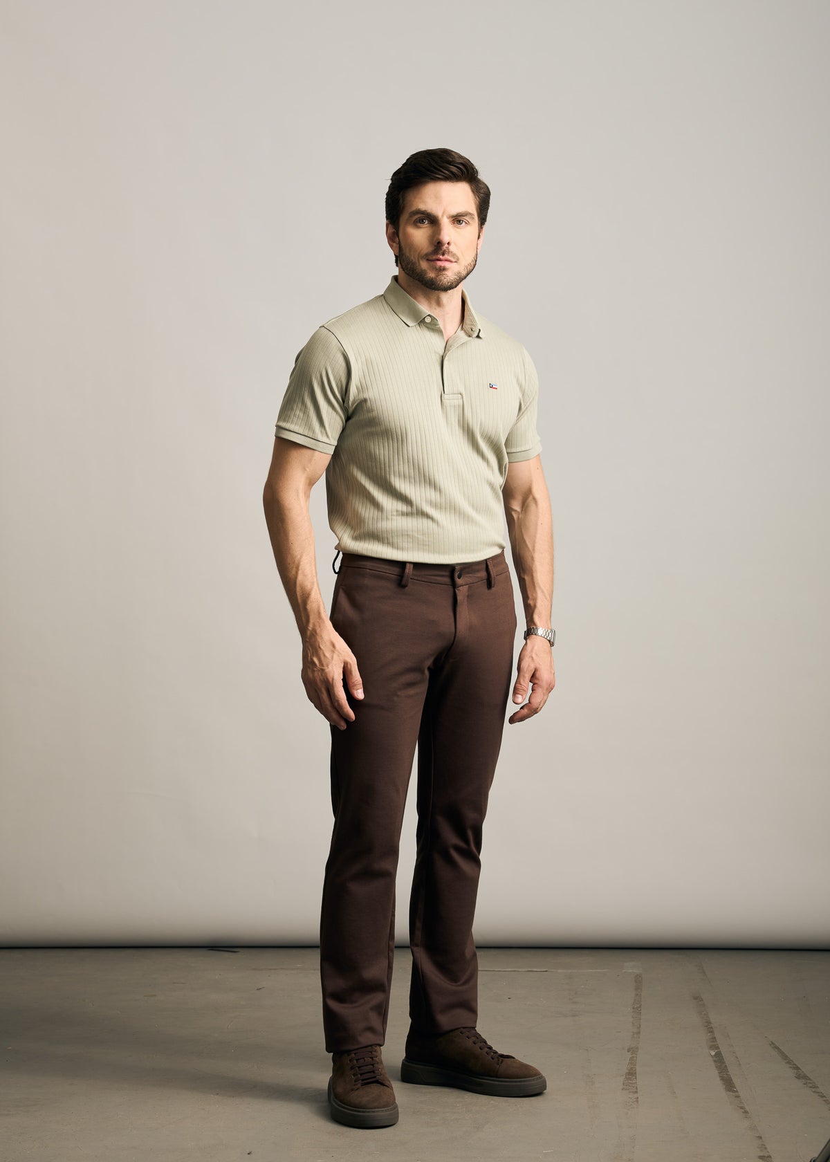 Polo Canelada Suedine