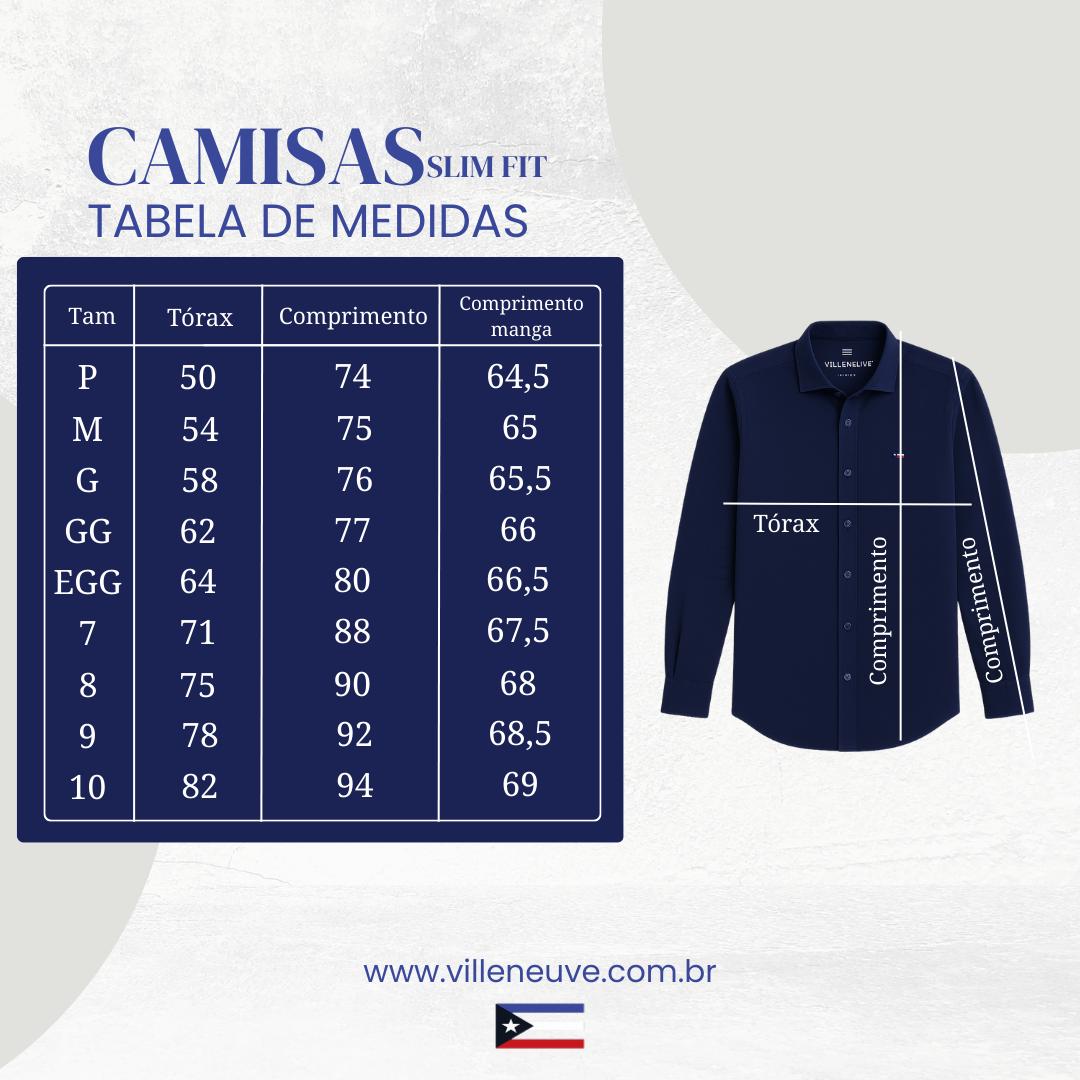 Tabela de Medidas